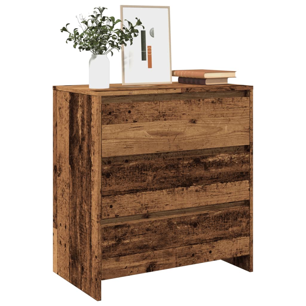 Buffet vieux bois 70x41x75 cm bois d'ingénierie - XIOS