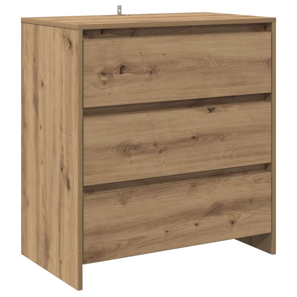 Buffet chêne artisanal 70x41x75 cm bois d'ingénierie - XIOS