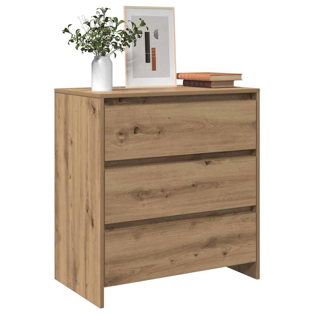 Buffet chêne artisanal 70x41x75 cm bois d'ingénierie - XIOS