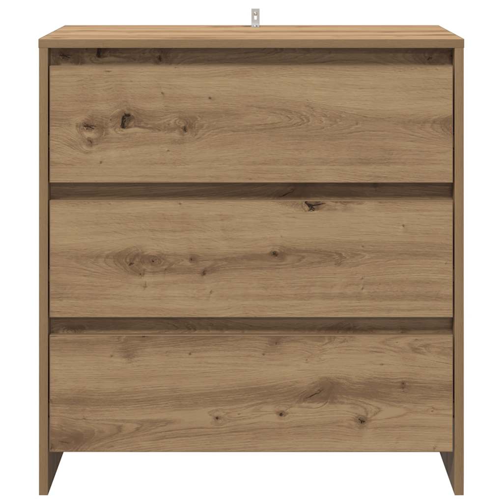 Buffet chêne artisanal 70x41x75 cm bois d'ingénierie - XIOS