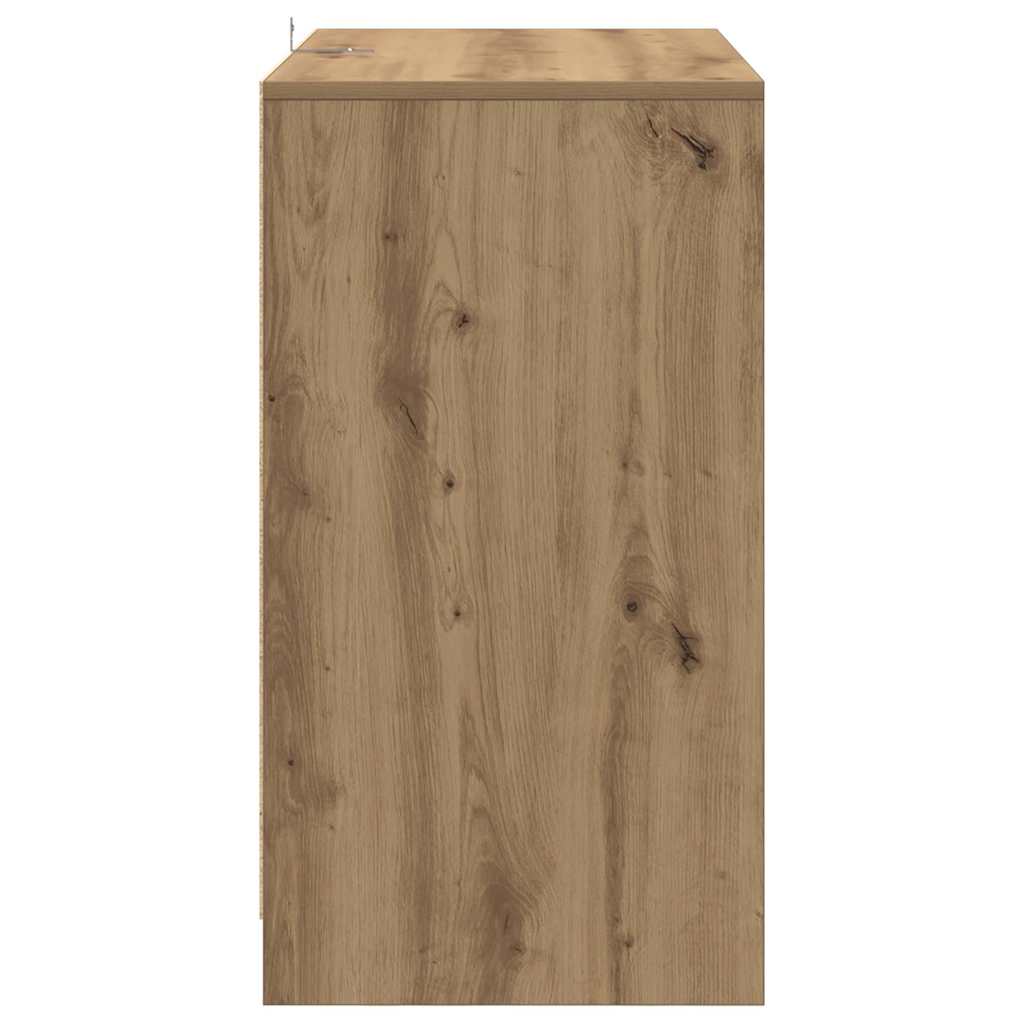 Buffet chêne artisanal 70x41x75 cm bois d'ingénierie - XIOS