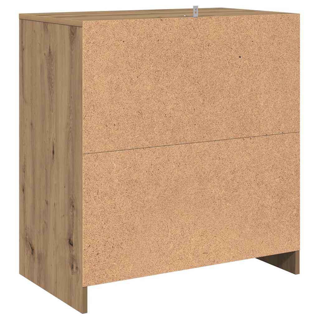 Buffet chêne artisanal 70x41x75 cm bois d'ingénierie - XIOS