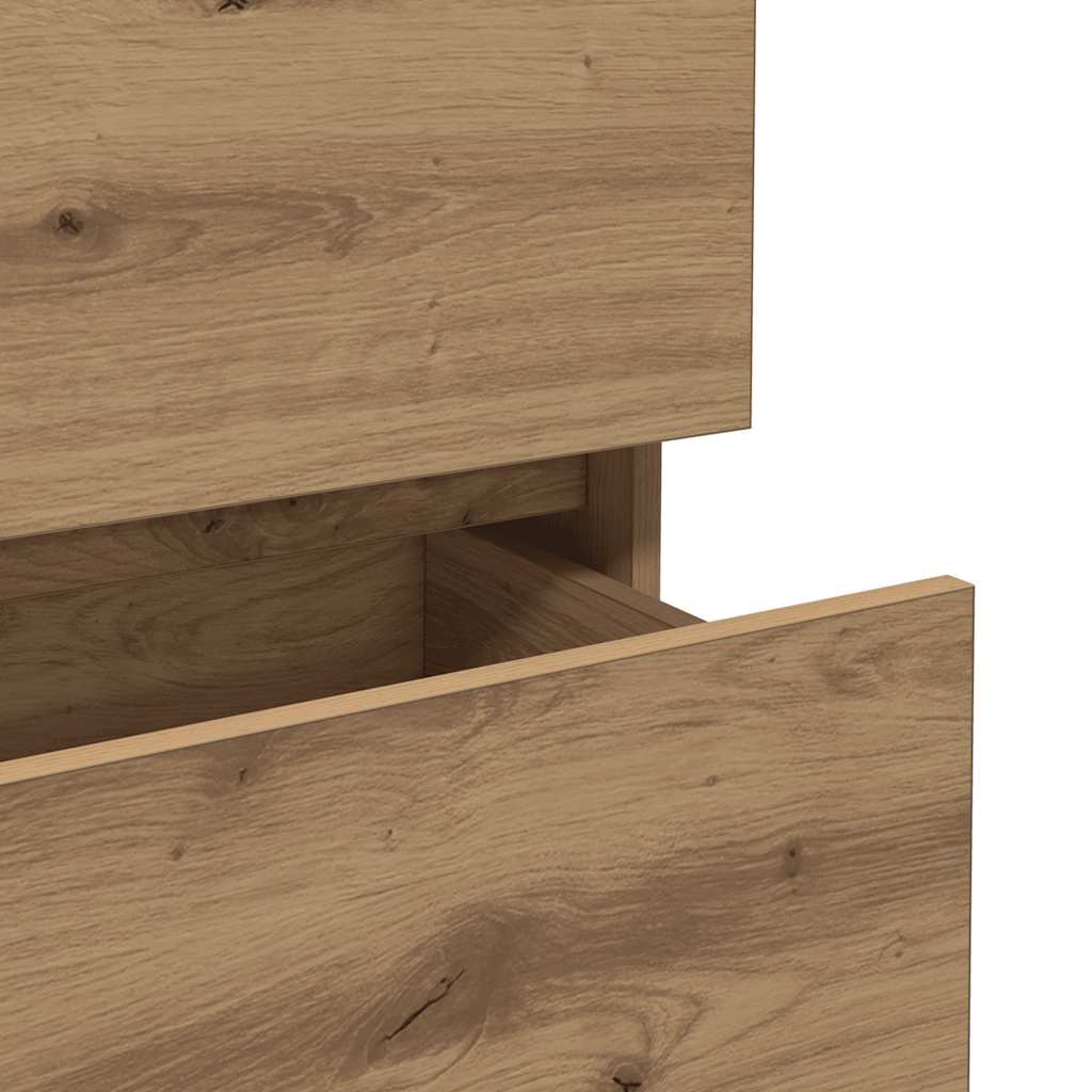 Buffet chêne artisanal 70x41x75 cm bois d'ingénierie - XIOS