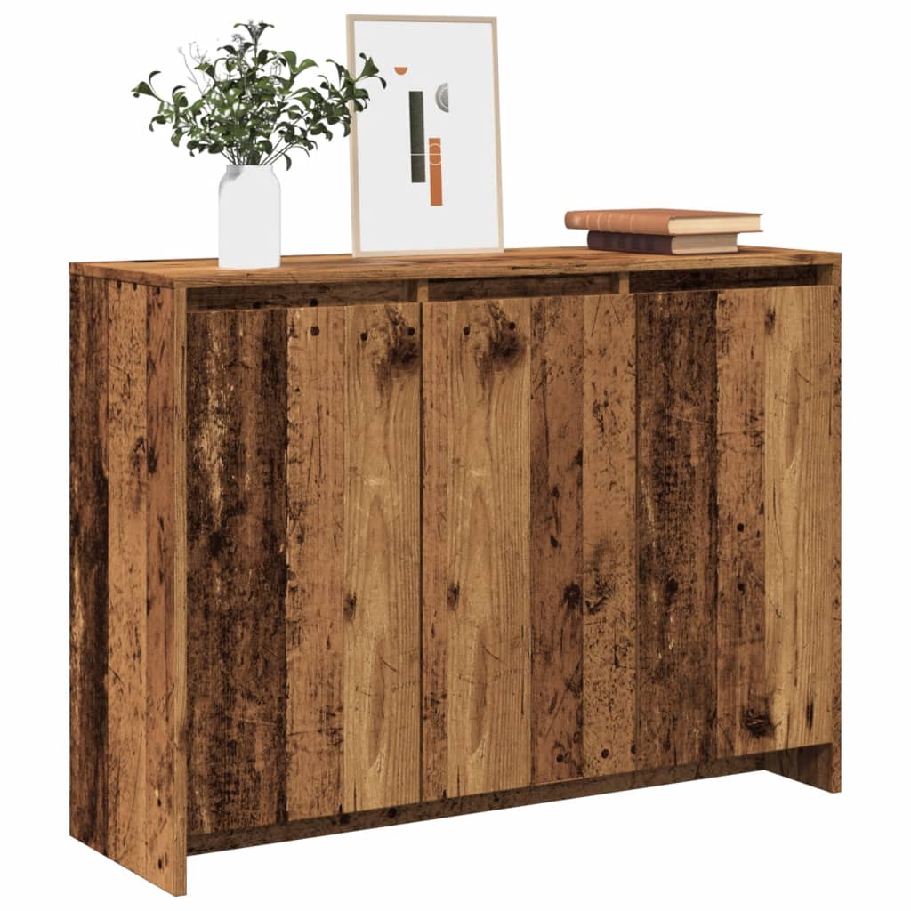 Buffet vieux bois 102x33x75 cm bois d'ingénierie - XIOS