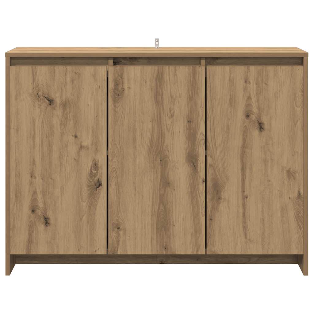 Buffet chêne artisanal 102x33x75 cm bois d'ingénierie - XIOS