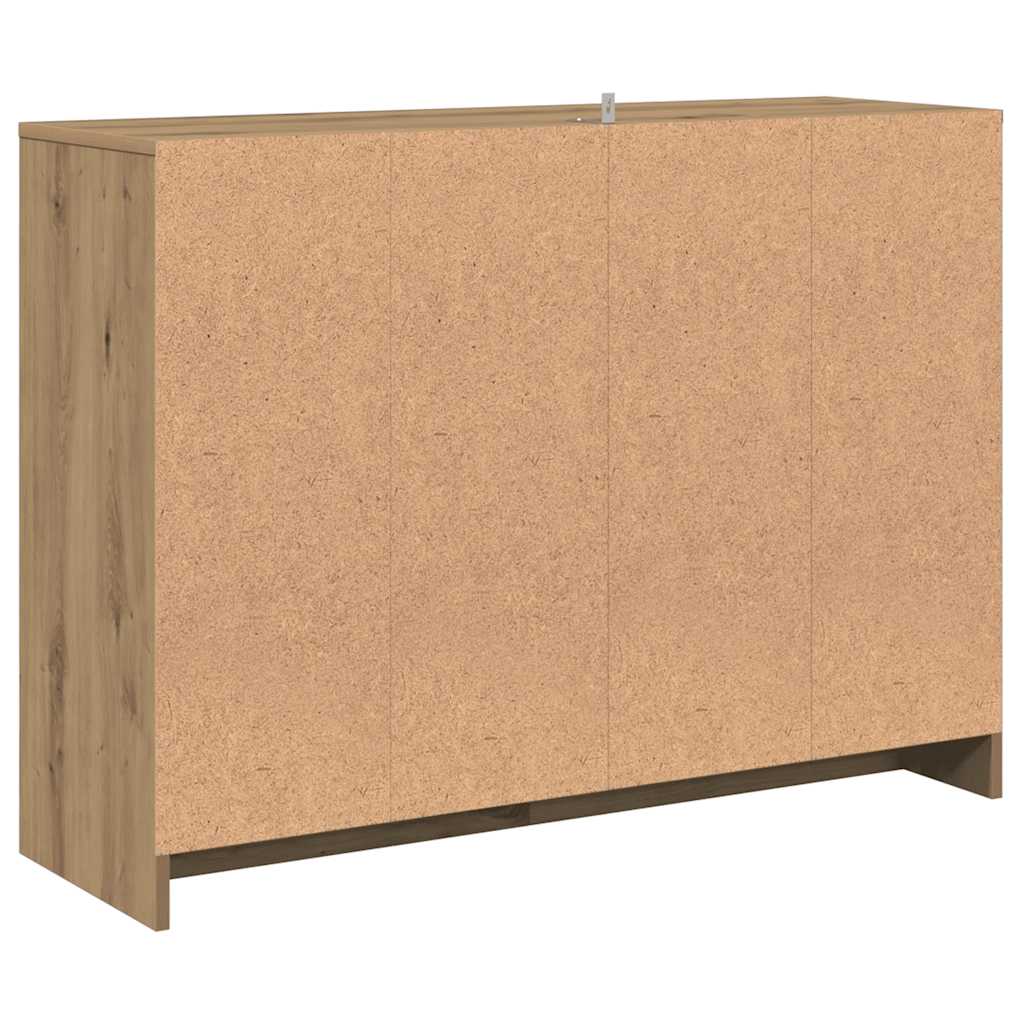 Buffet chêne artisanal 102x33x75 cm bois d'ingénierie - XIOS