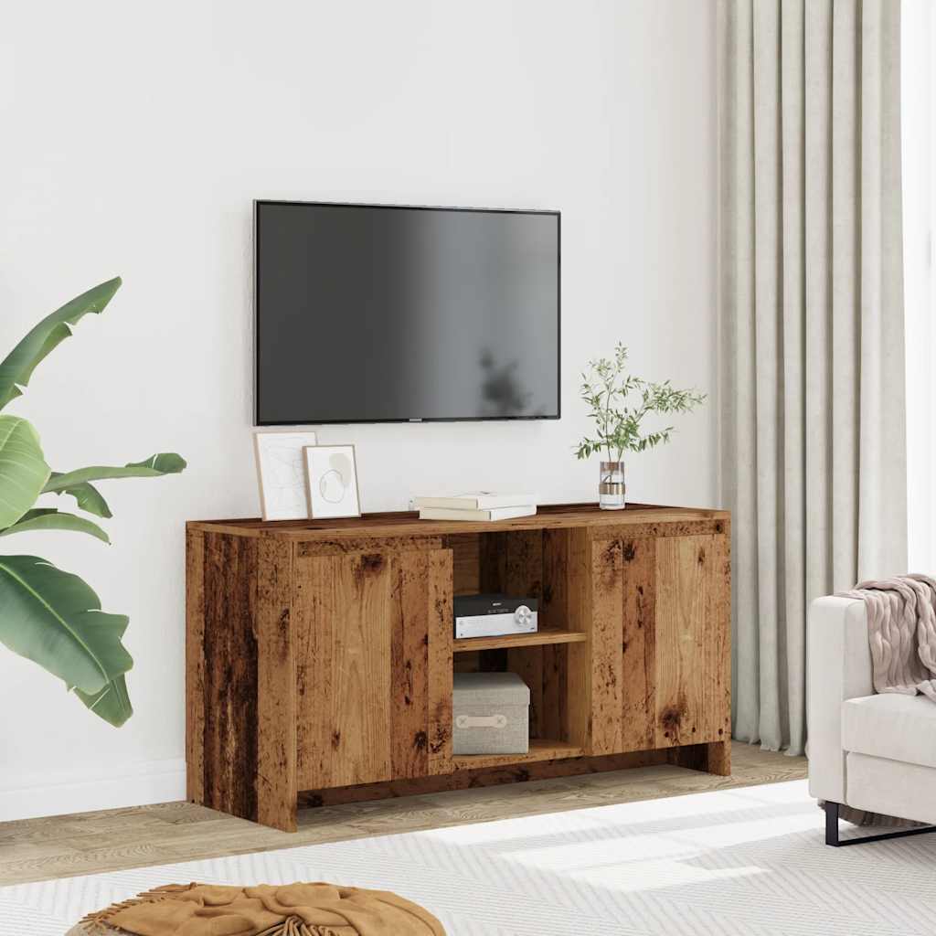 Meuble TV vieux bois 102x37,5x52,5 cm bois d'ingénierie - XIOS