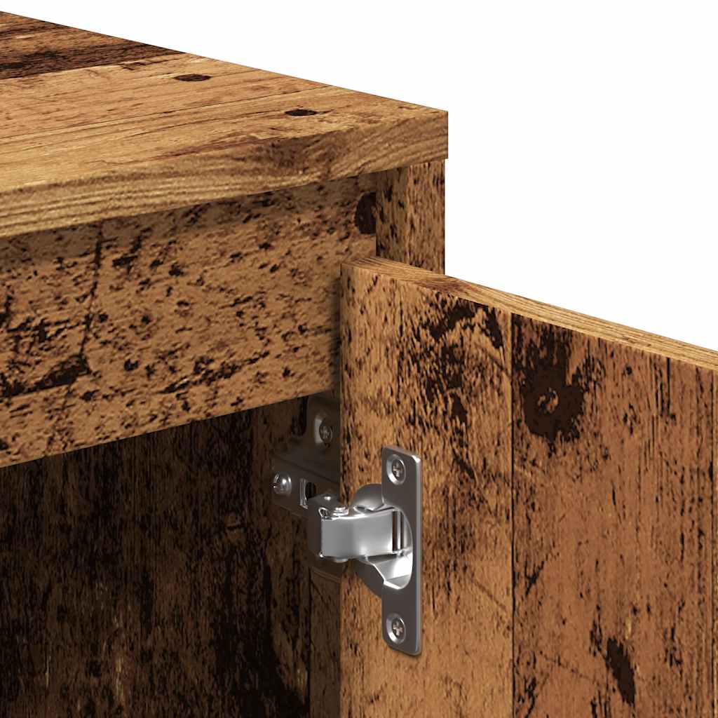 Meuble TV vieux bois 102x37,5x52,5 cm bois d'ingénierie - XIOS