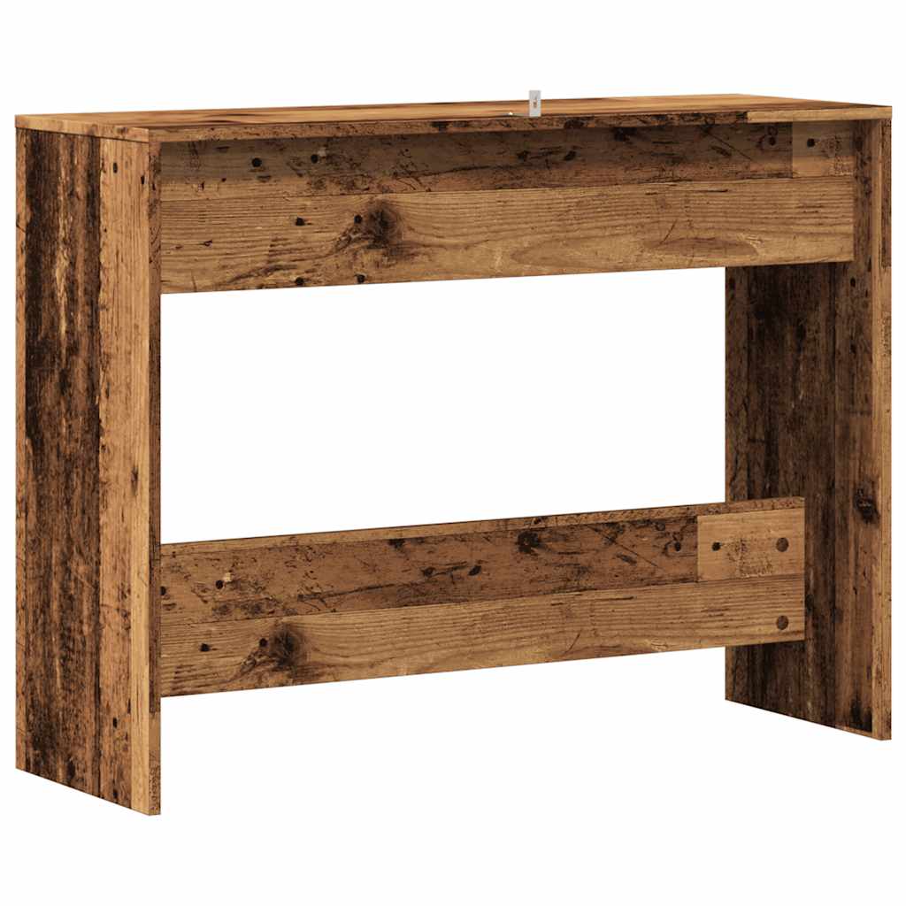 Table console vieux bois 100x35x76,5 cm bois d'ingénierie - XIOS