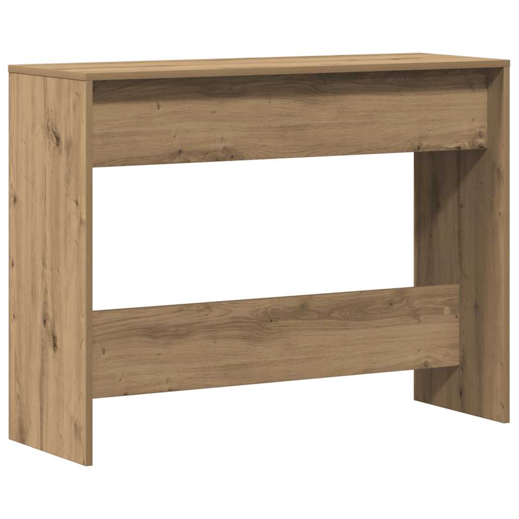 Table console chêne artisanal 100x35x76,5 cm bois d'ingénierie - XIOS