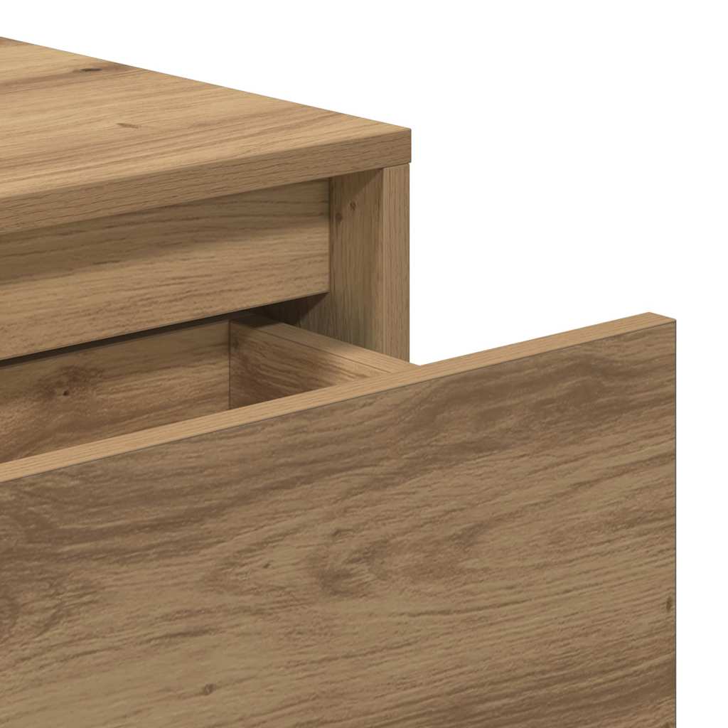 Table console chêne artisanal 100x35x76,5 cm bois d'ingénierie - XIOS