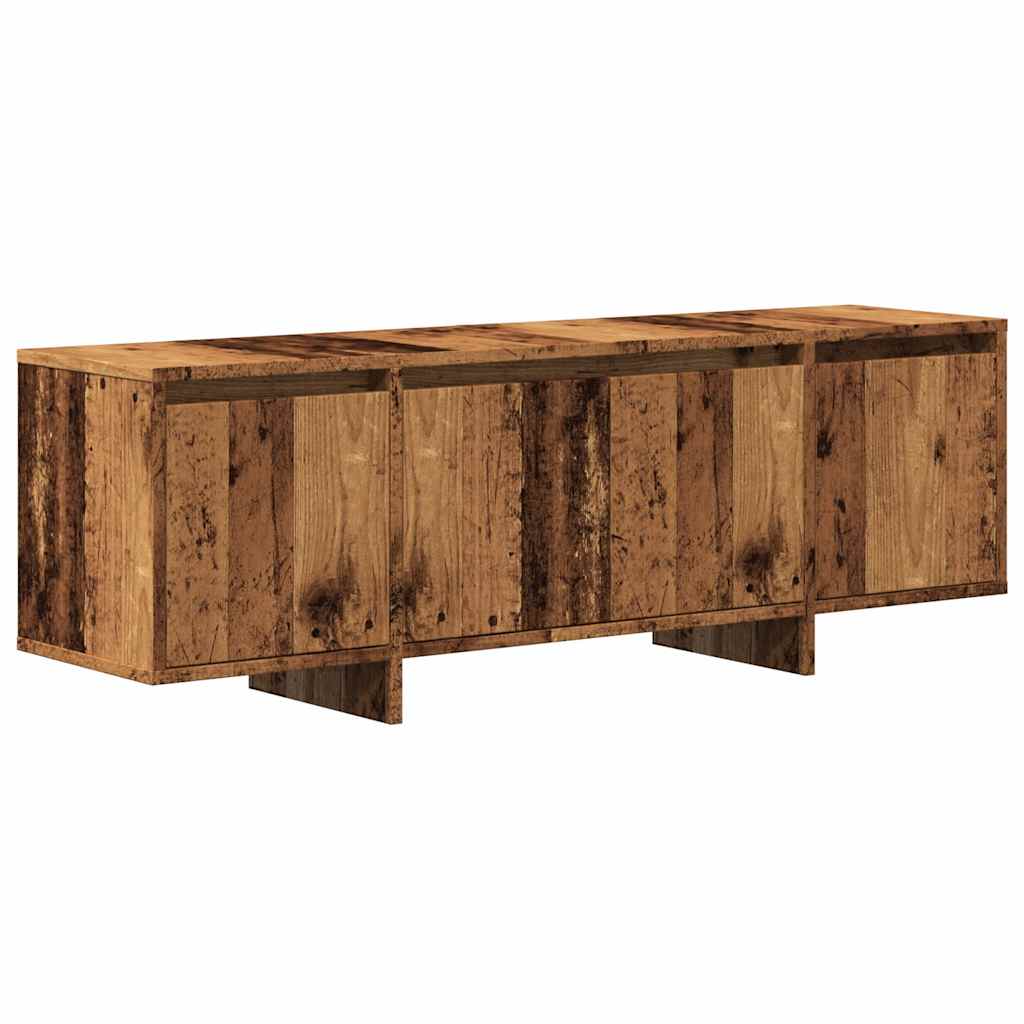 Meuble TV vieux bois 120x30x40,5 cm bois d'ingénierie - XIOS