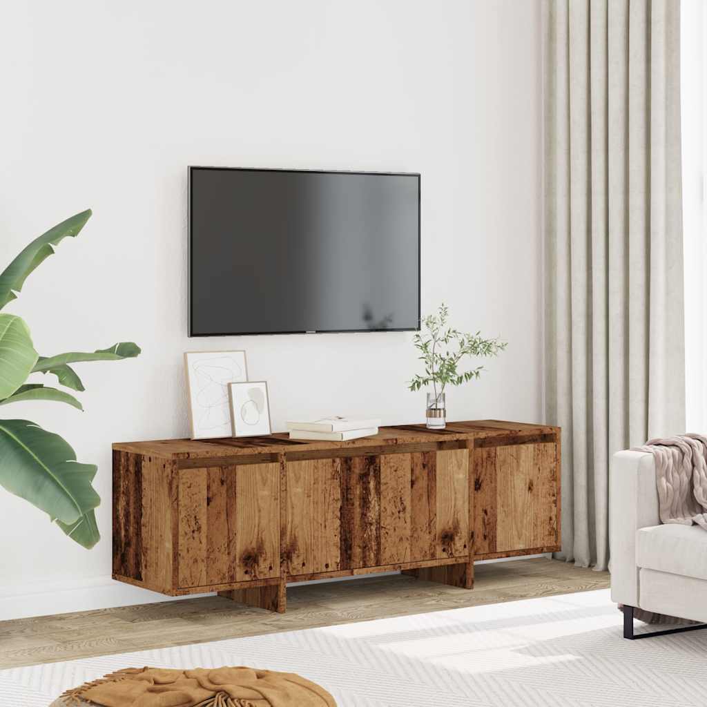 Meuble TV vieux bois 120x30x40,5 cm bois d'ingénierie - XIOS