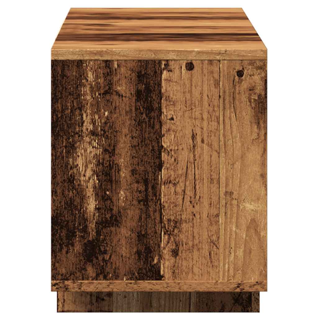 Meuble TV vieux bois 120x30x40,5 cm bois d'ingénierie - XIOS