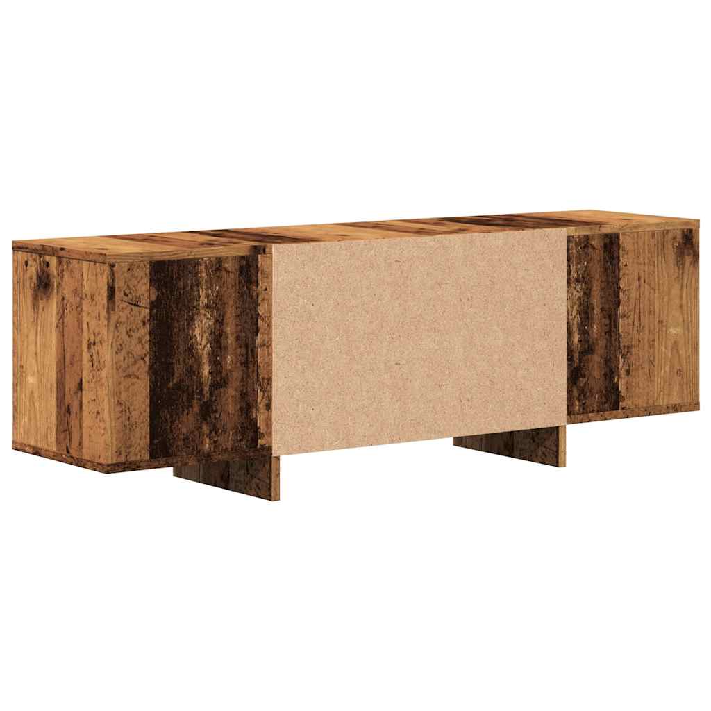 Meuble TV vieux bois 120x30x40,5 cm bois d'ingénierie - XIOS