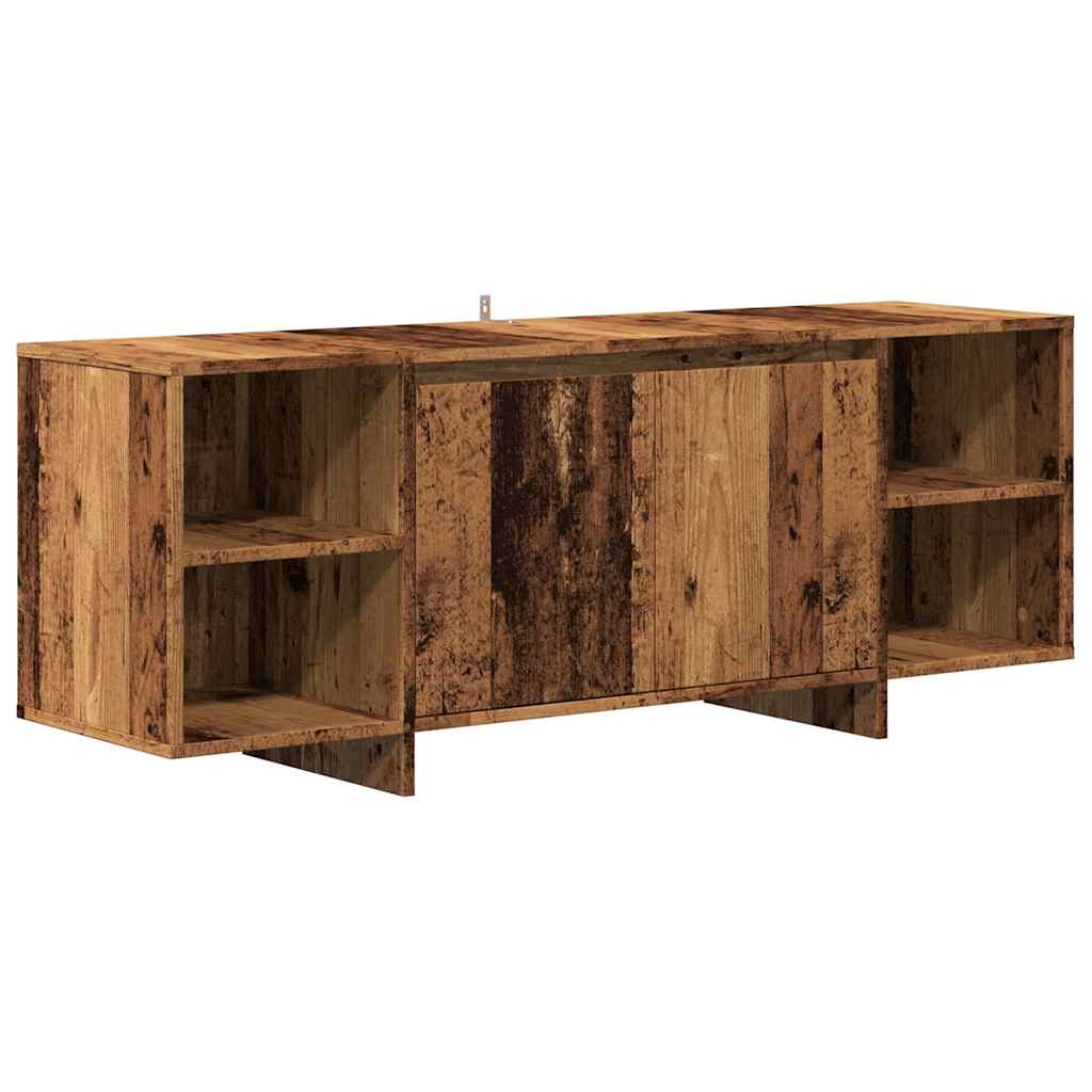 Meuble TV vieux bois 130x35x50 cm bois d'ingénierie - XIOS