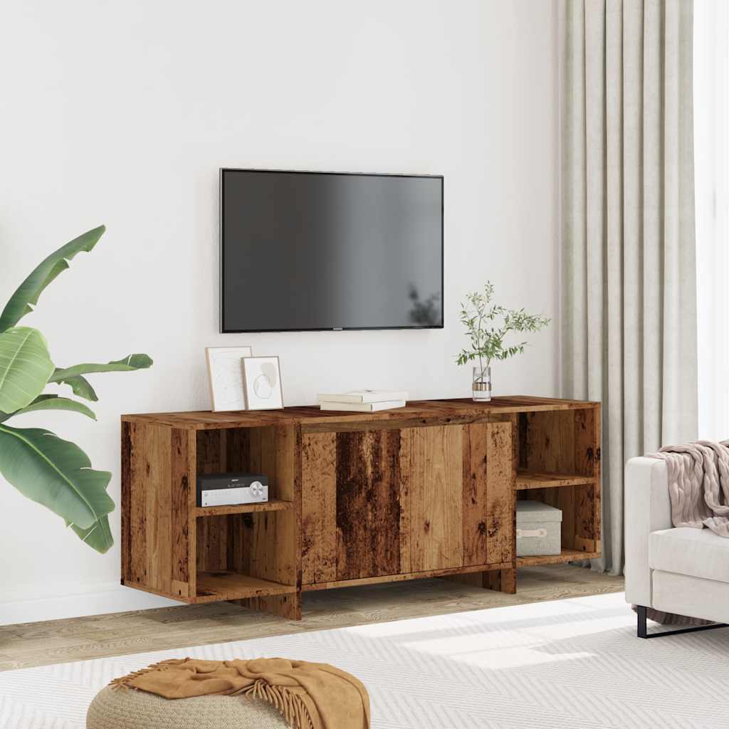 Meuble TV vieux bois 130x35x50 cm bois d'ingénierie - XIOS