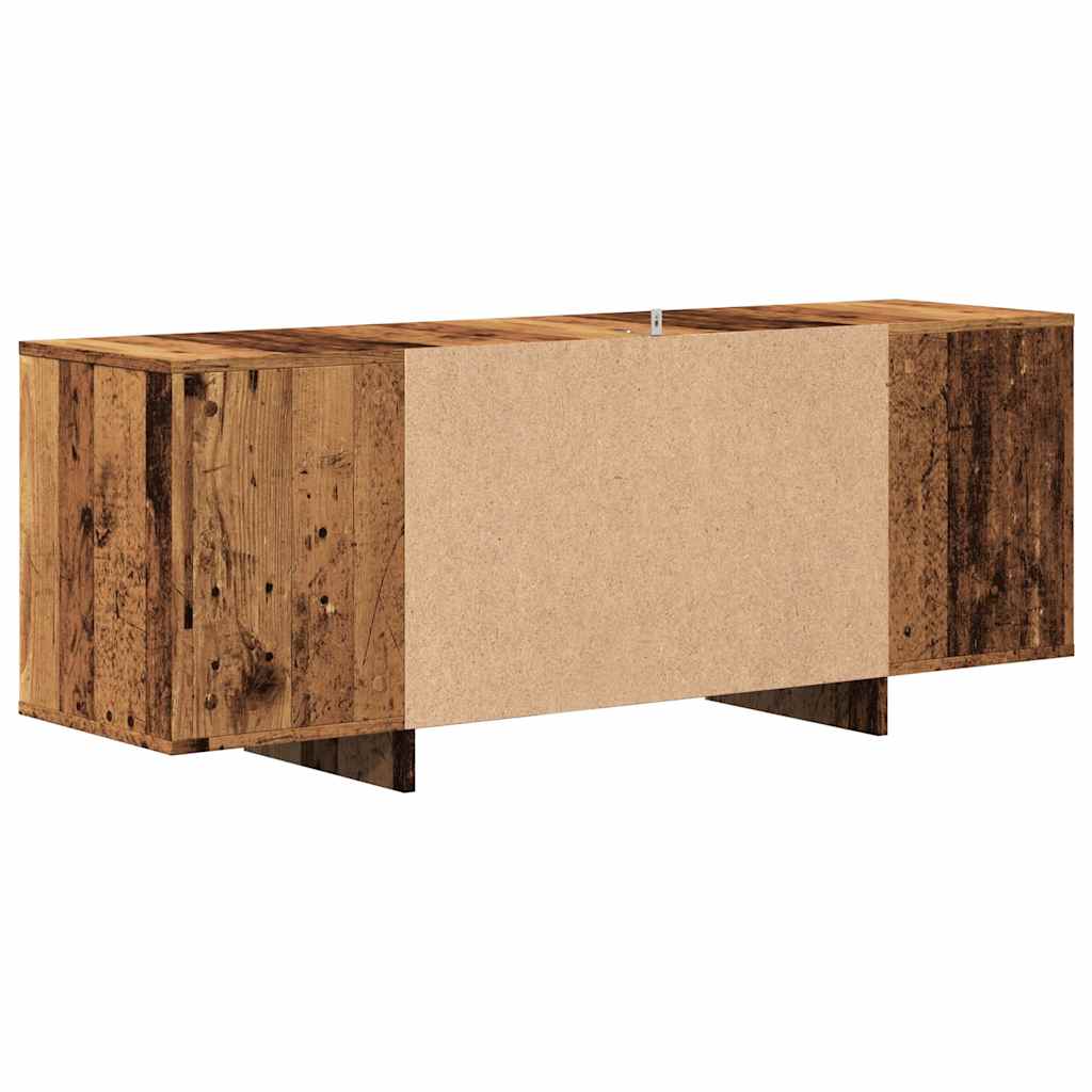 Meuble TV vieux bois 130x35x50 cm bois d'ingénierie - XIOS