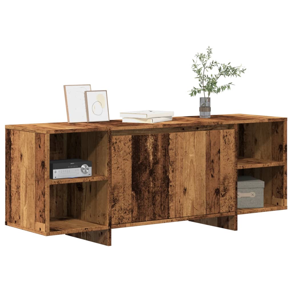 Meuble TV vieux bois 130x35x50 cm bois d'ingénierie - XIOS