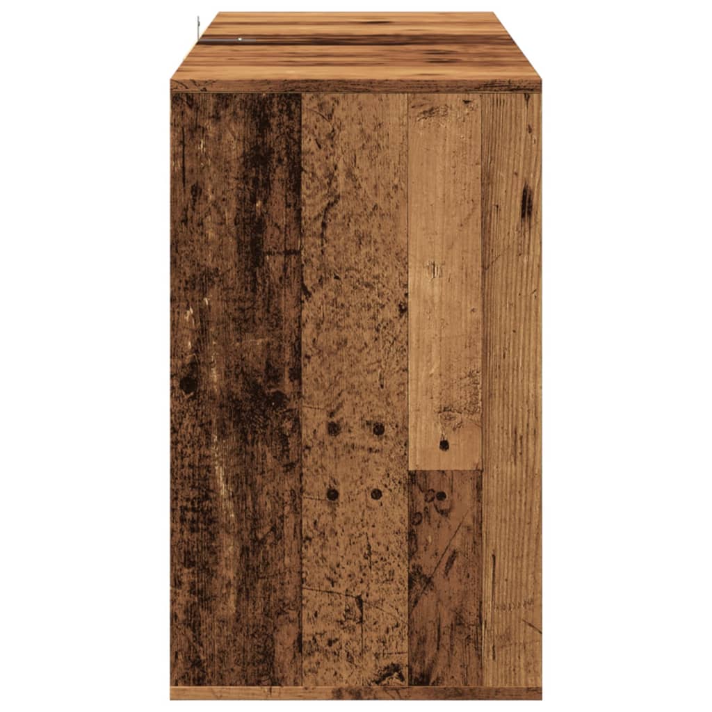 Buffet vieux bois 120x41x75 cm bois d'ingénierie - XIOS