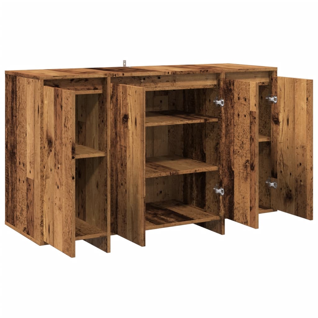 Buffet vieux bois 120x41x75 cm bois d'ingénierie - XIOS