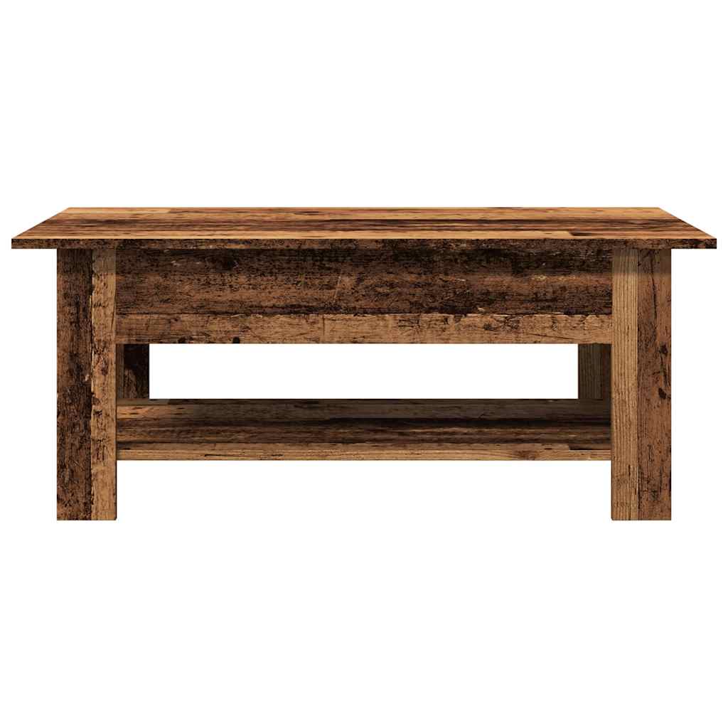 Table basse vieux bois 102x55x42 cm bois d'ingénierie - XIOS