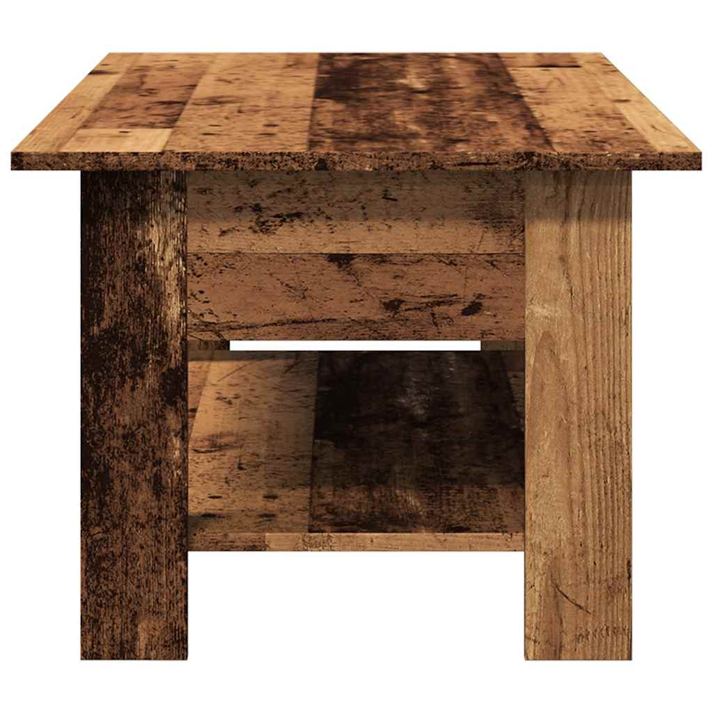 Table basse vieux bois 102x55x42 cm bois d'ingénierie - XIOS
