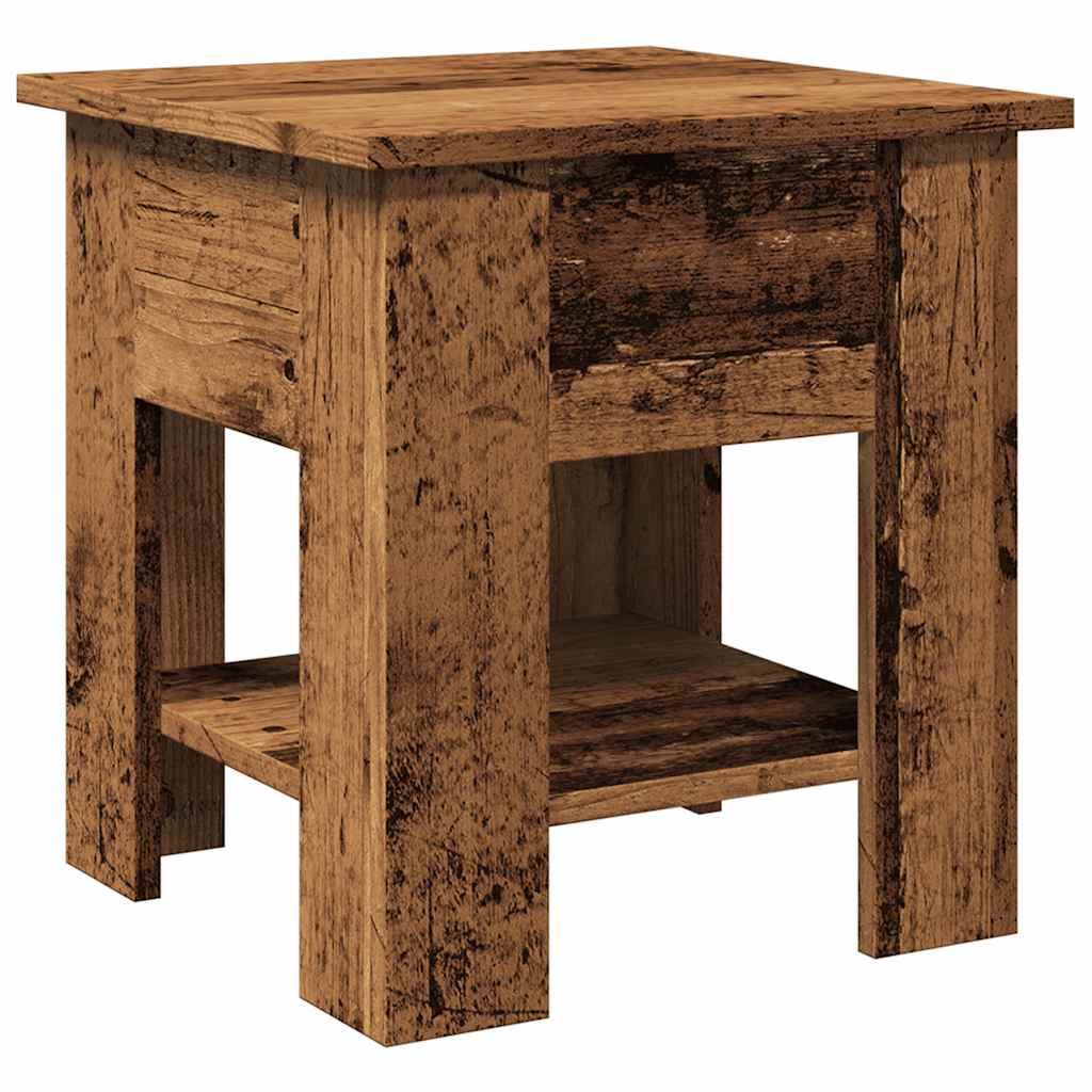 Table basse vieux bois 40x40x42 cm bois d'ingénierie - XIOS
