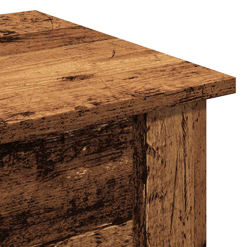 Table basse vieux bois 40x40x42 cm bois d'ingénierie - XIOS