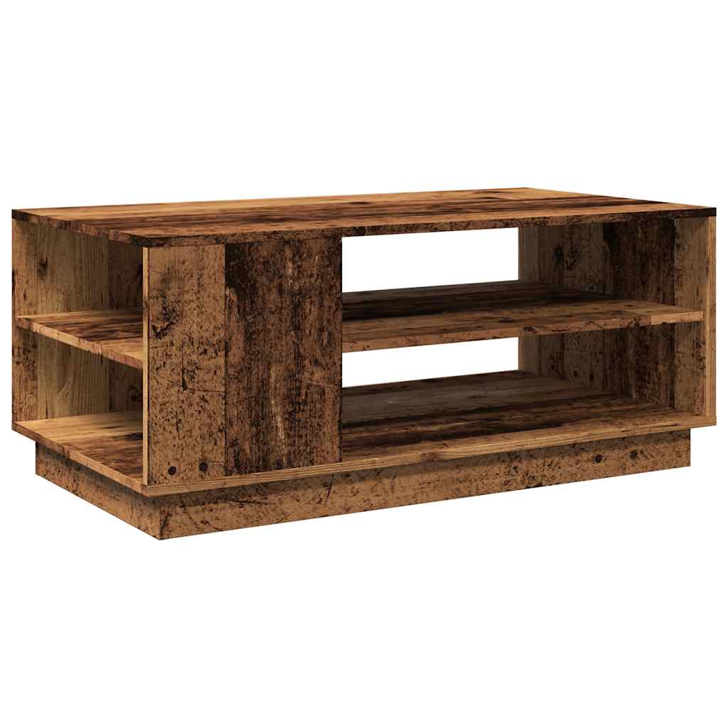 Table basse vieux bois 102x55x43 cm bois d'ingénierie - XIOS