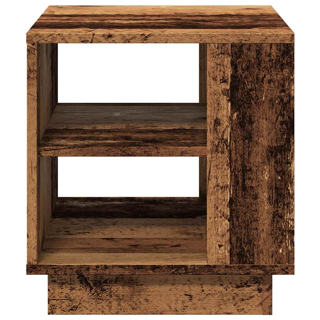 Table basse vieux bois 40x40x43 cm bois d'ingénierie - XIOS