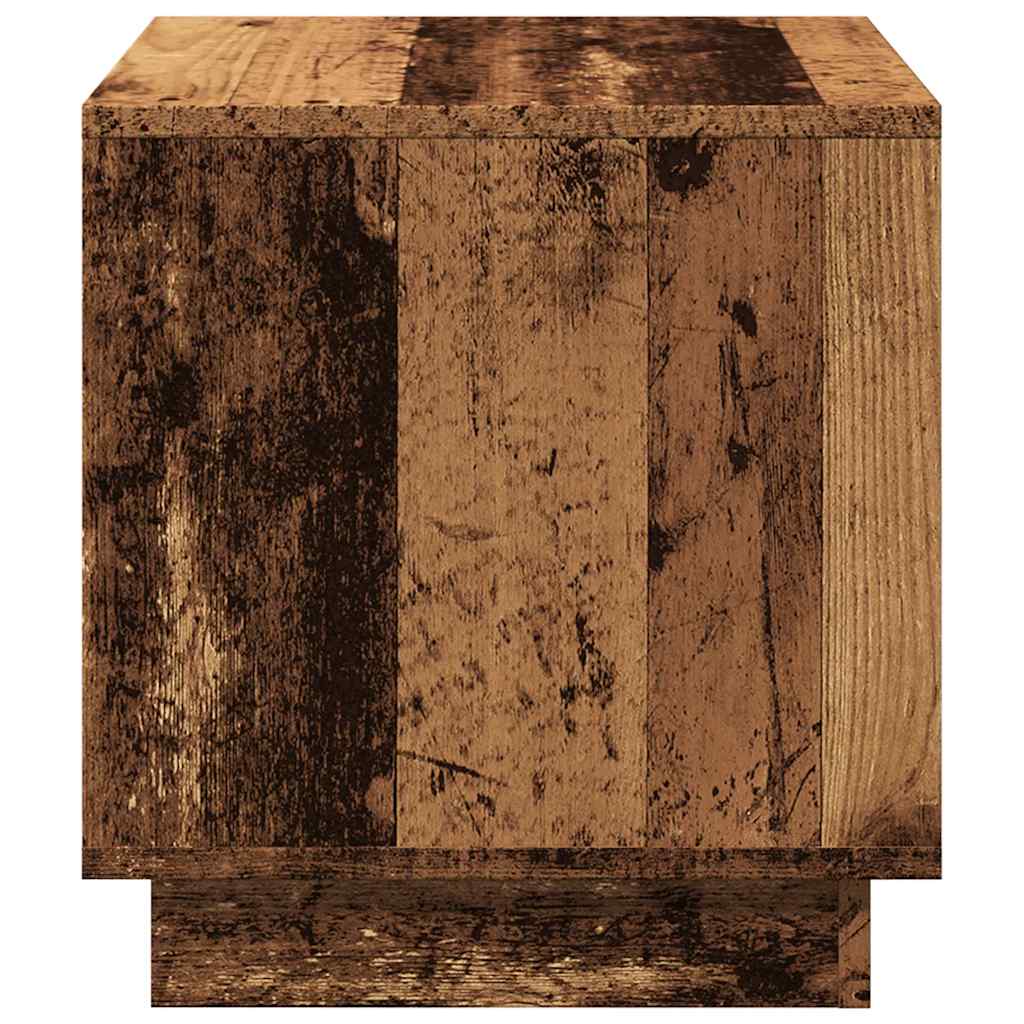 Table basse vieux bois 40x40x43 cm bois d'ingénierie - XIOS