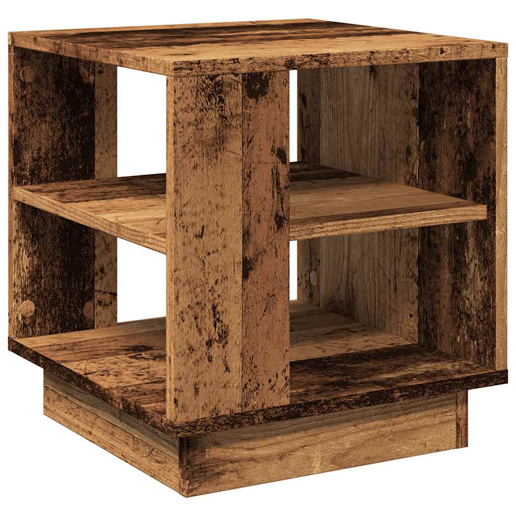 Table basse vieux bois 40x40x43 cm bois d'ingénierie - XIOS