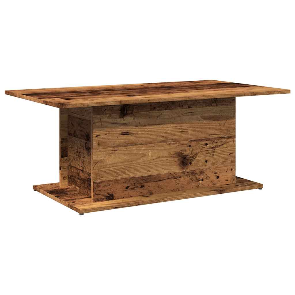 Table basse vieux bois 102x55,5x40 cm bois d'ingénierie - XIOS