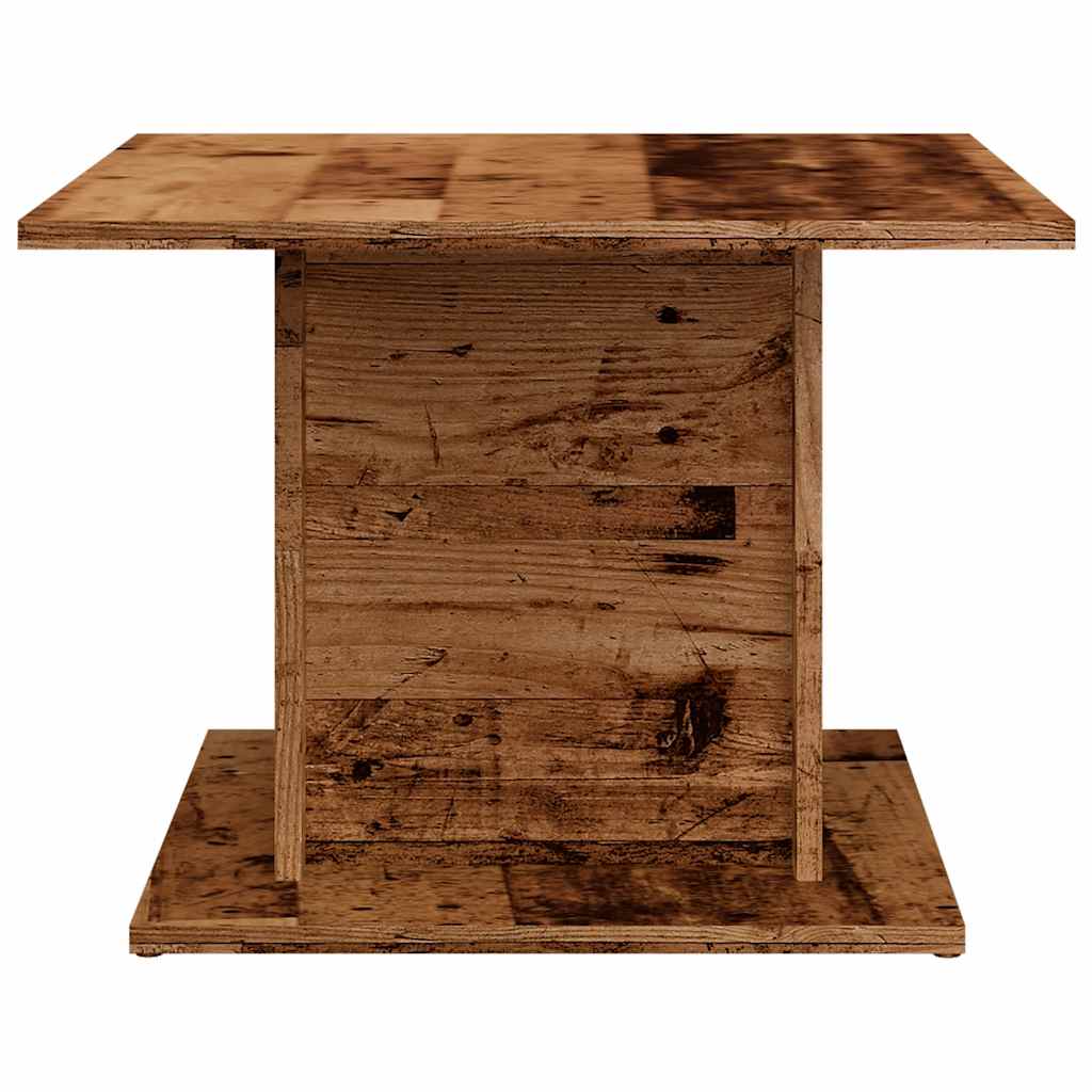 Table basse vieux bois 55,5x55,5x40 cm bois d'ingénierie - XIOS