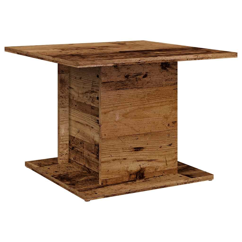 Table basse vieux bois 55,5x55,5x40 cm bois d'ingénierie - XIOS
