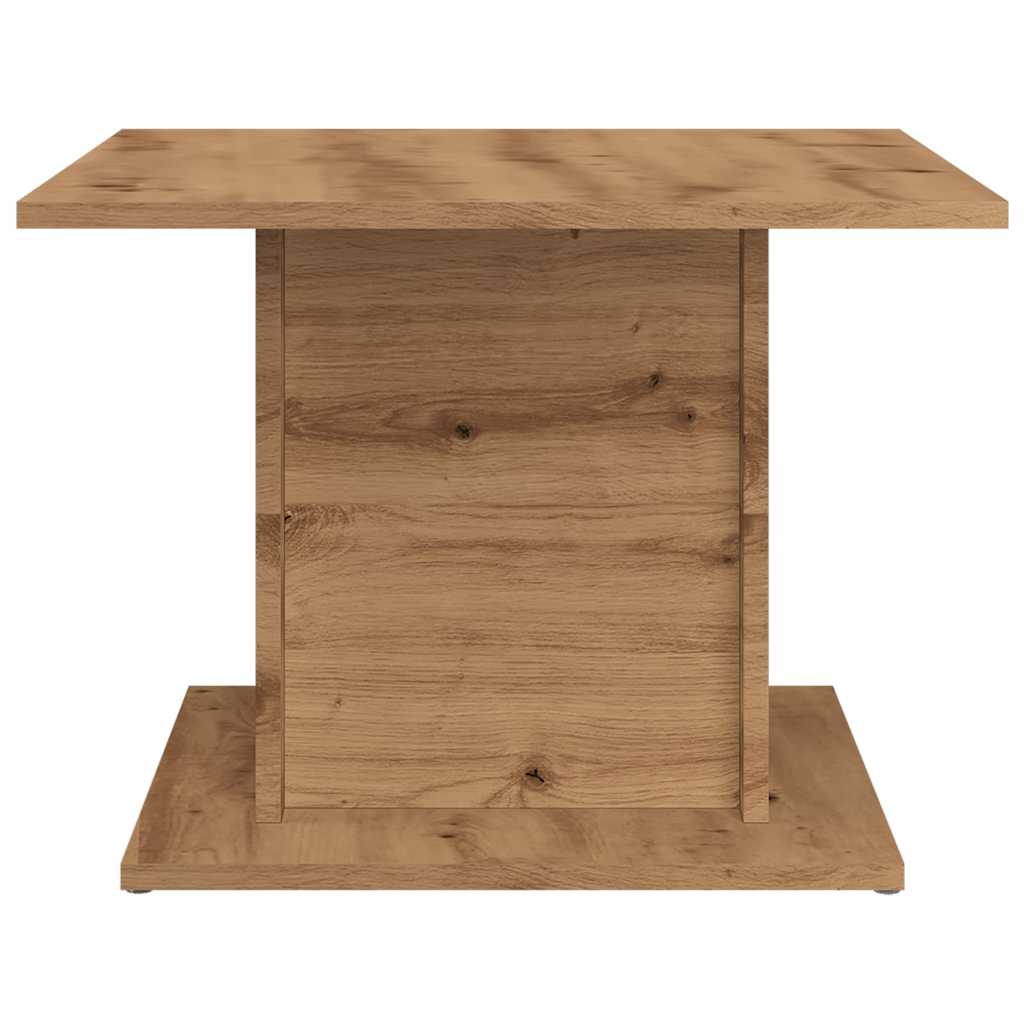 Table basse chêne artisanal 55,5x55,5x40 cm bois d'ingénierie - XIOS