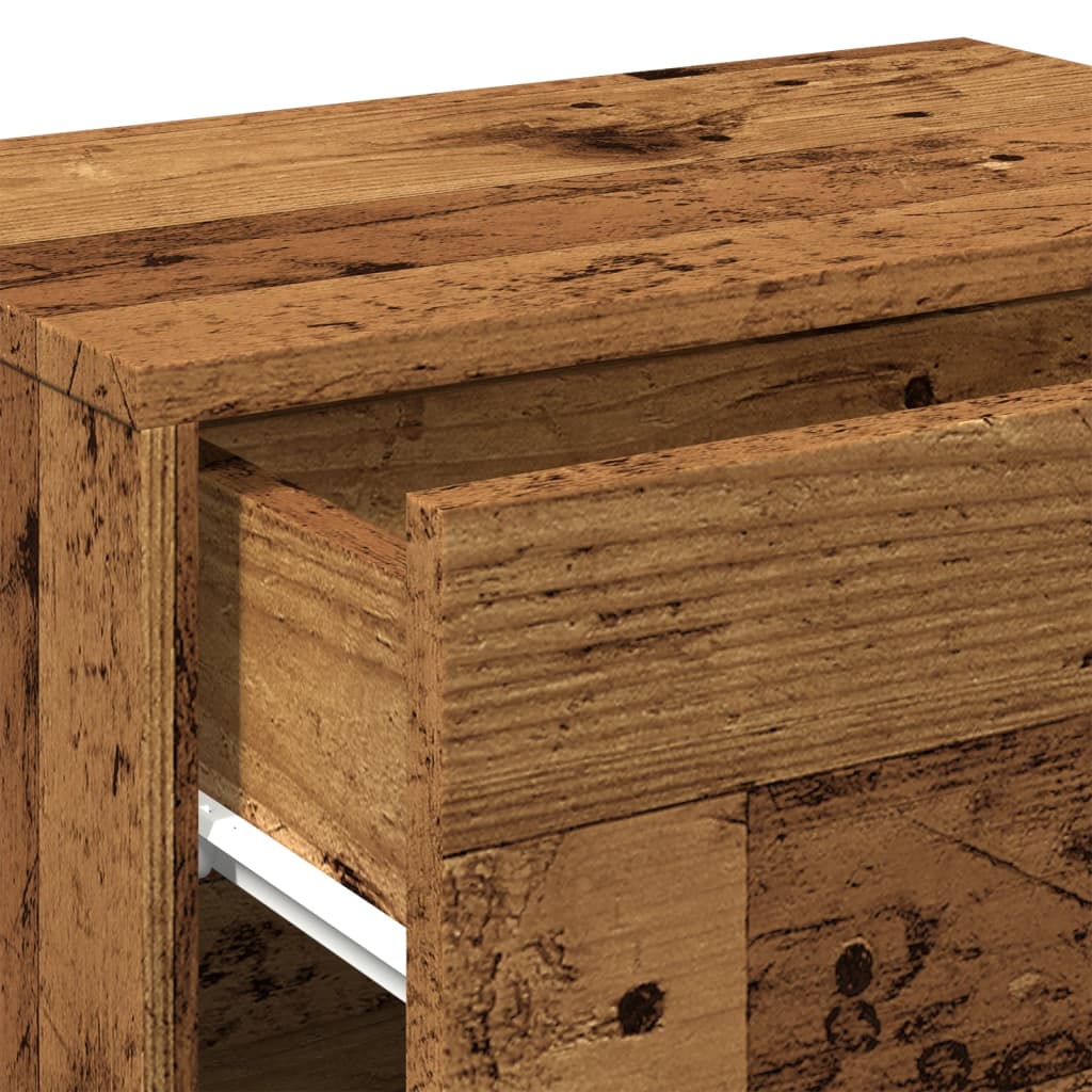 Tables de chevet murales 2 pcs vieux bois - XIOS