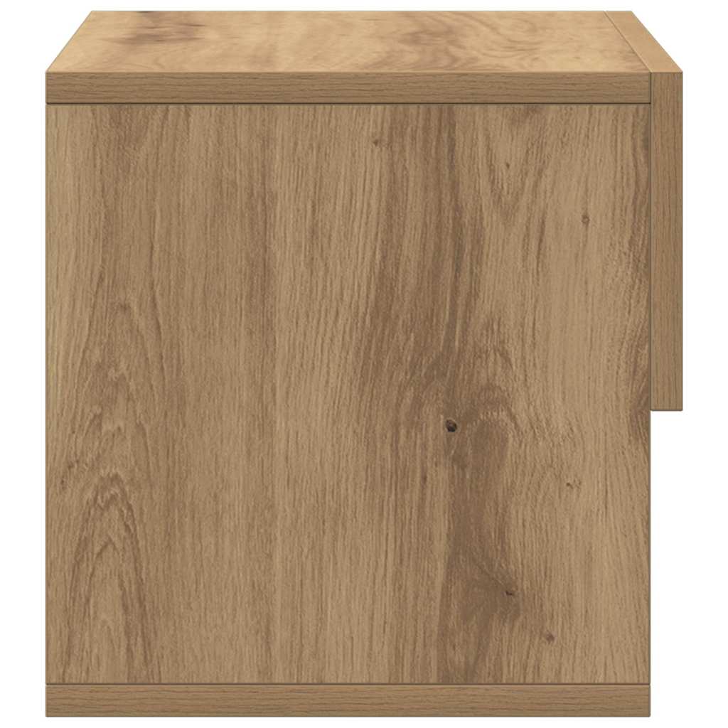 Tables de chevet murales 2 pcs chêne artisanal - XIOS