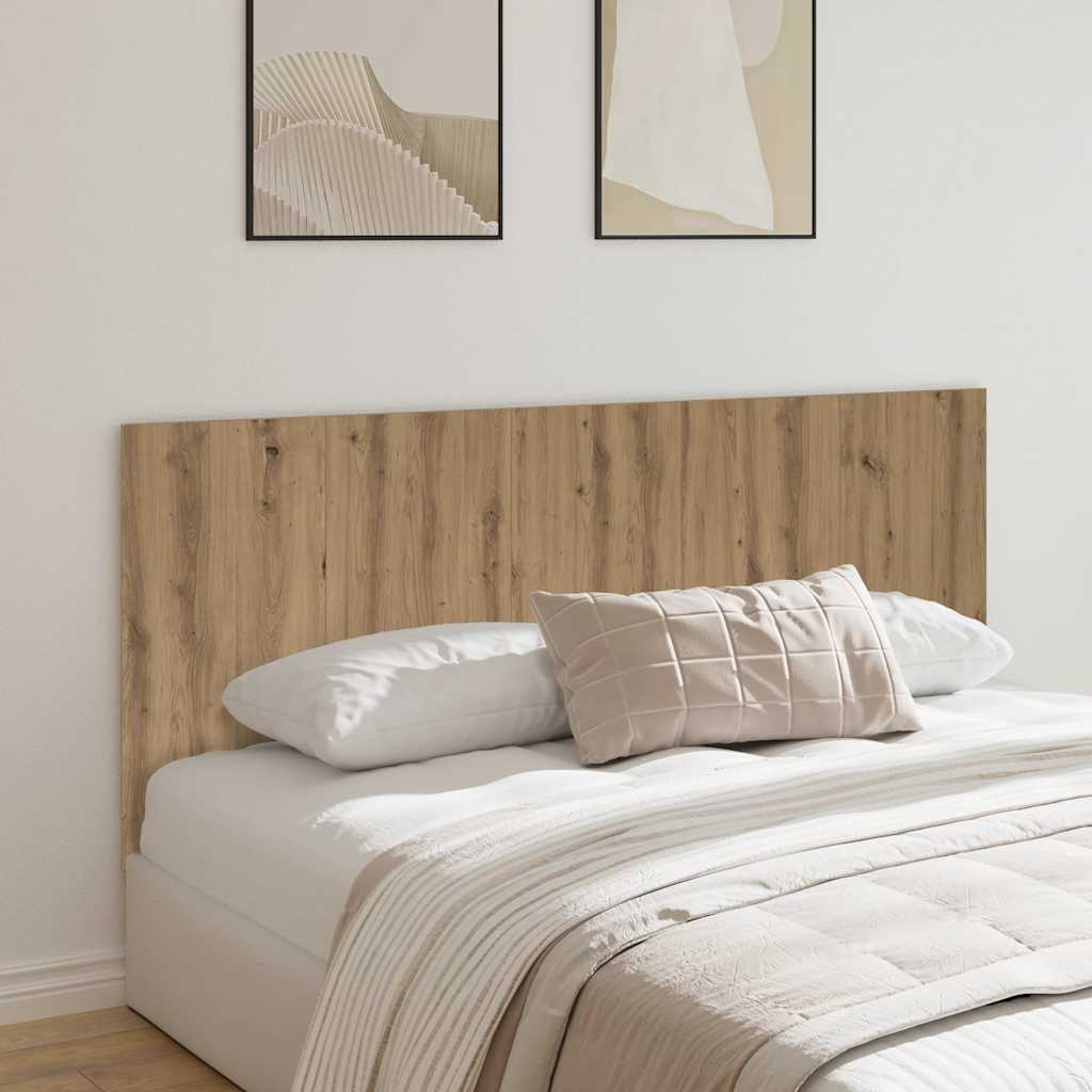 Tête de lit chêne artisanal 200x1,5x80 cm bois d'ingénierie - XIOS