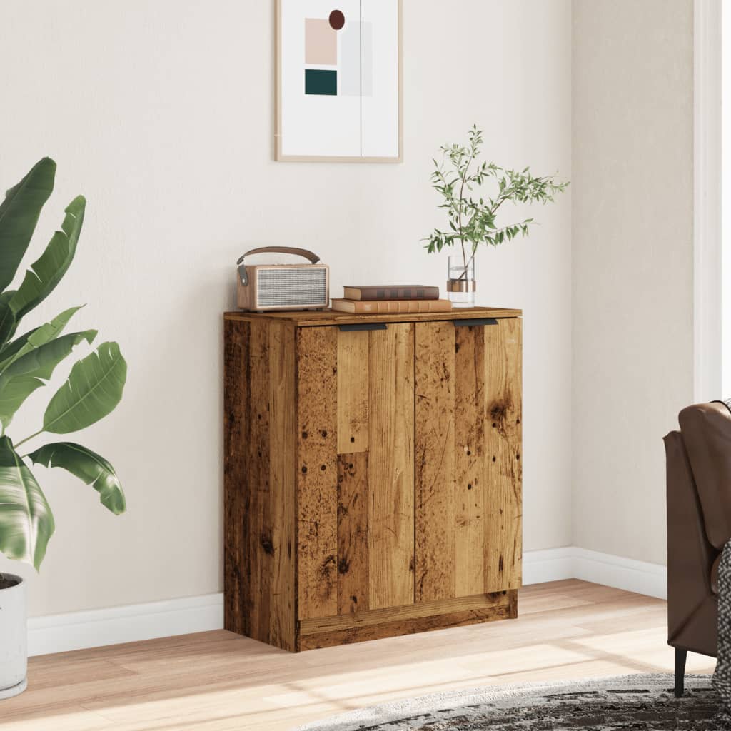 Buffet vieux bois 60x30x70 cm bois d'ingénierie - XIOS