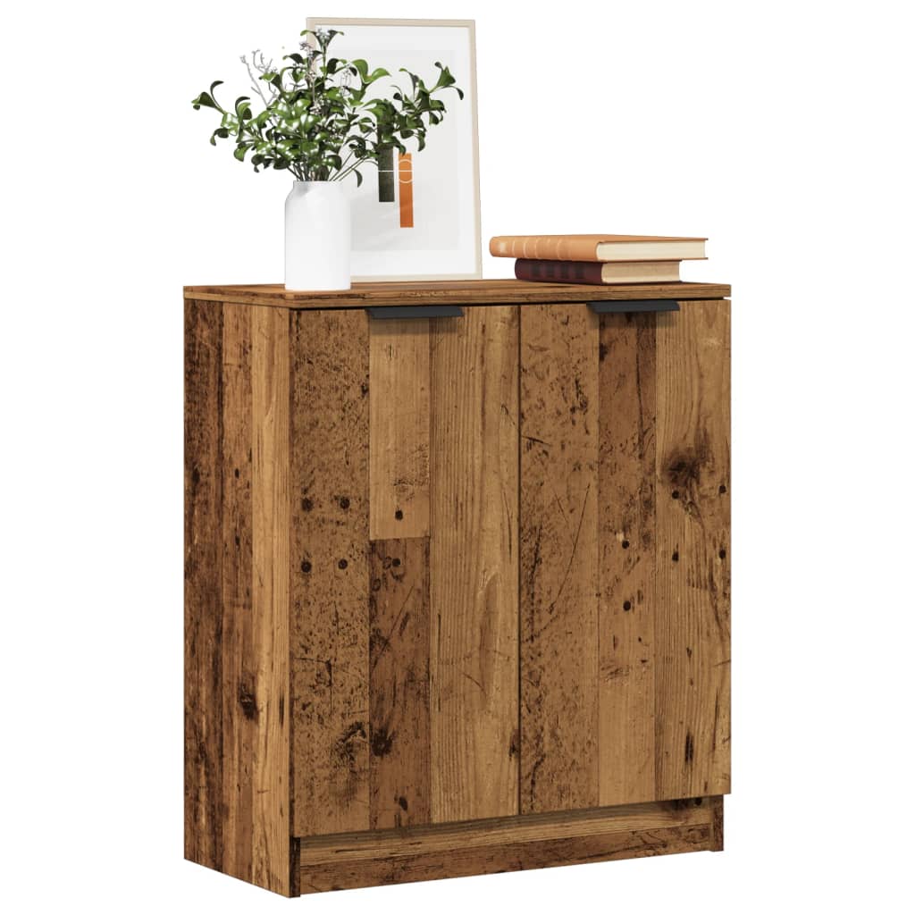 Buffet vieux bois 60x30x70 cm bois d'ingénierie - XIOS