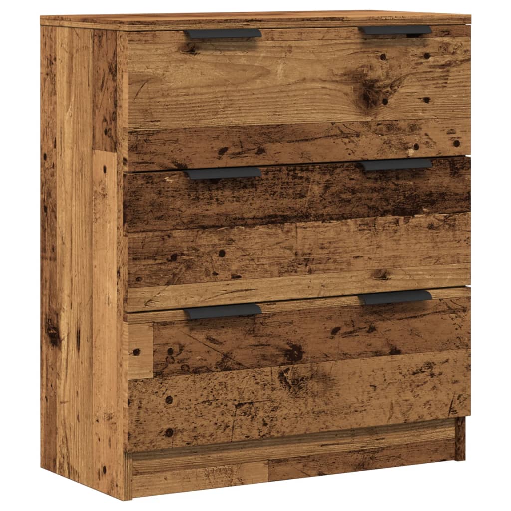 Buffet vieux bois 60x30x70 cm bois d'ingénierie - XIOS