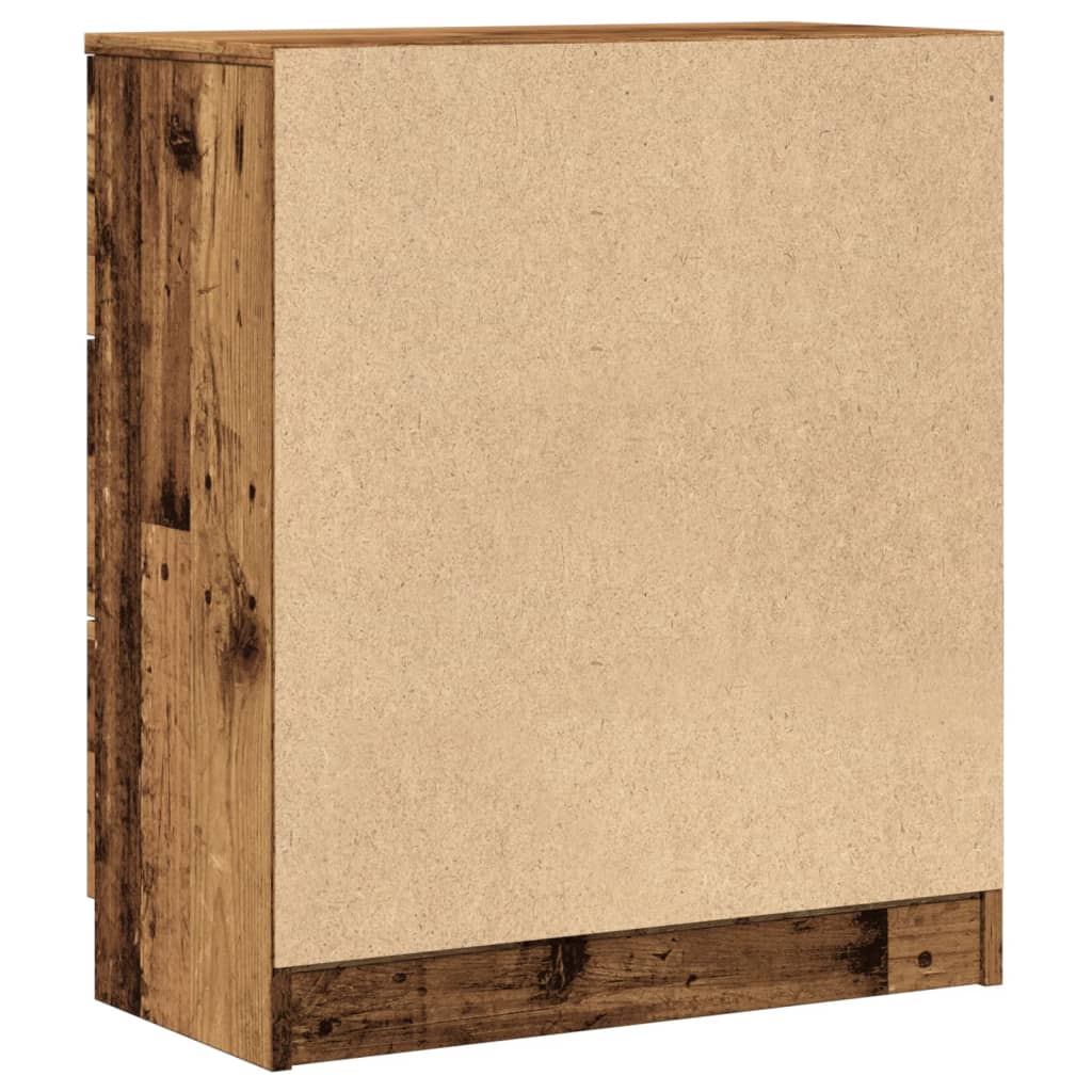 Buffet vieux bois 60x30x70 cm bois d'ingénierie - XIOS