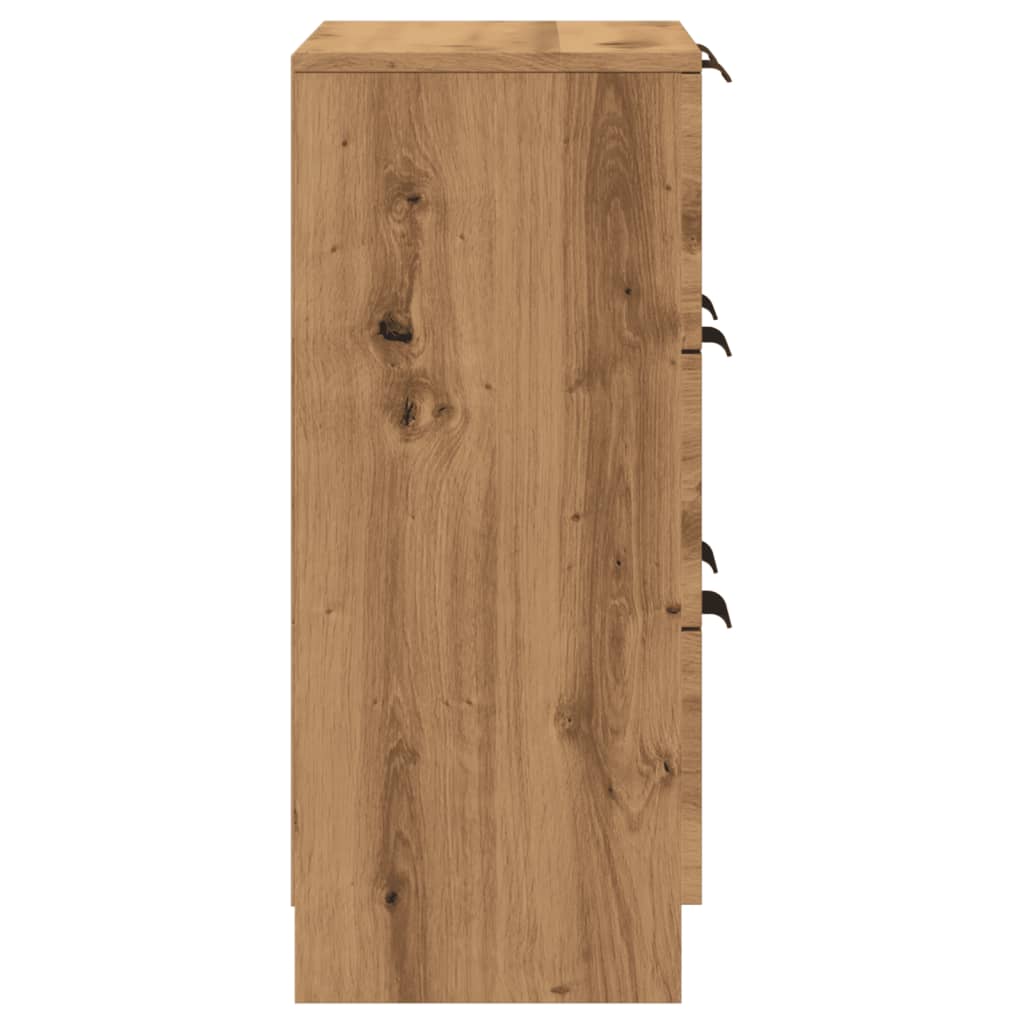 Buffet chêne artisanal 60x30x70 cm bois d'ingénierie - XIOS