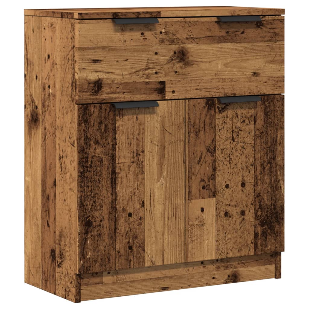 Buffet vieux bois 60x30x70 cm bois d'ingénierie - XIOS