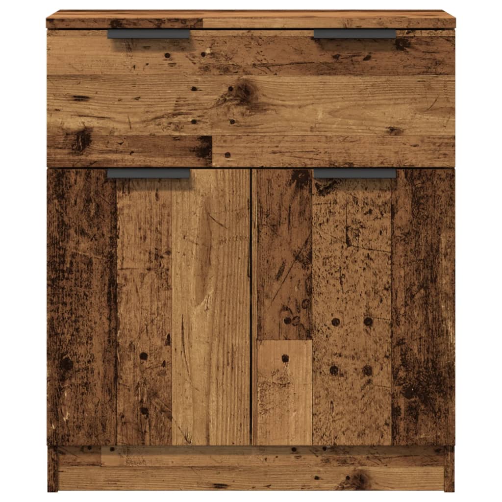 Buffet vieux bois 60x30x70 cm bois d'ingénierie - XIOS