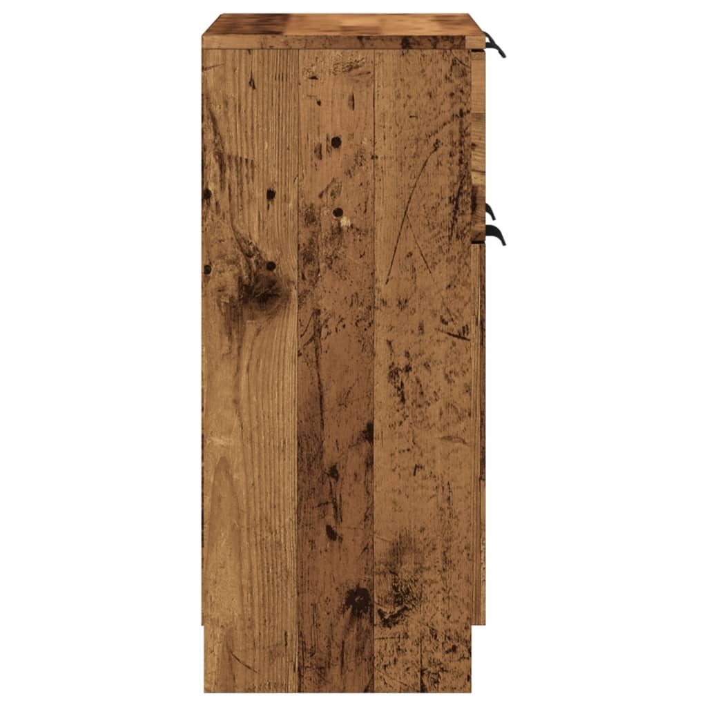 Buffet vieux bois 60x30x70 cm bois d'ingénierie - XIOS