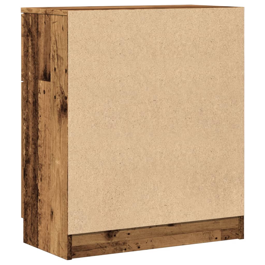 Buffet vieux bois 60x30x70 cm bois d'ingénierie - XIOS