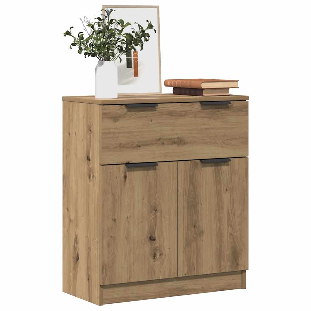 Buffet chêne artisanal 60x30x70 cm bois d'ingénierie - XIOS